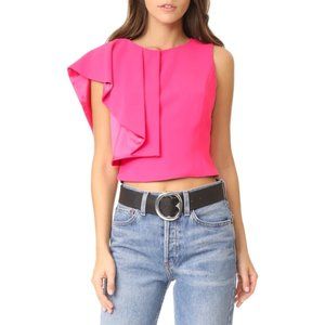Alice + Olivia Marin Side Ruffle Blouse